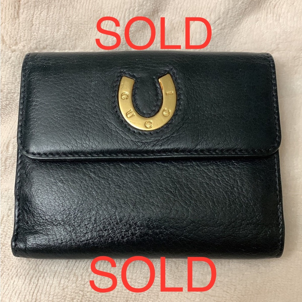 Gucci Horseshoe Leather Wallet